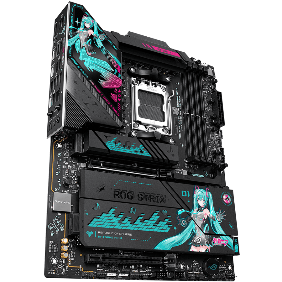 اسوس ROG STRIX X870E-H GAMING WIFI7 HATSUNE MIKU Edition لوحة ام