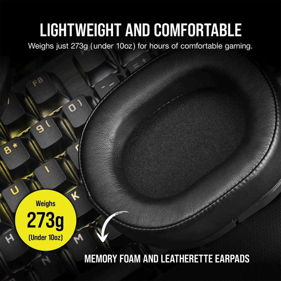 كورسير HS55 SURROUND سماعة الرأس المحيطية للالعاب سلكية