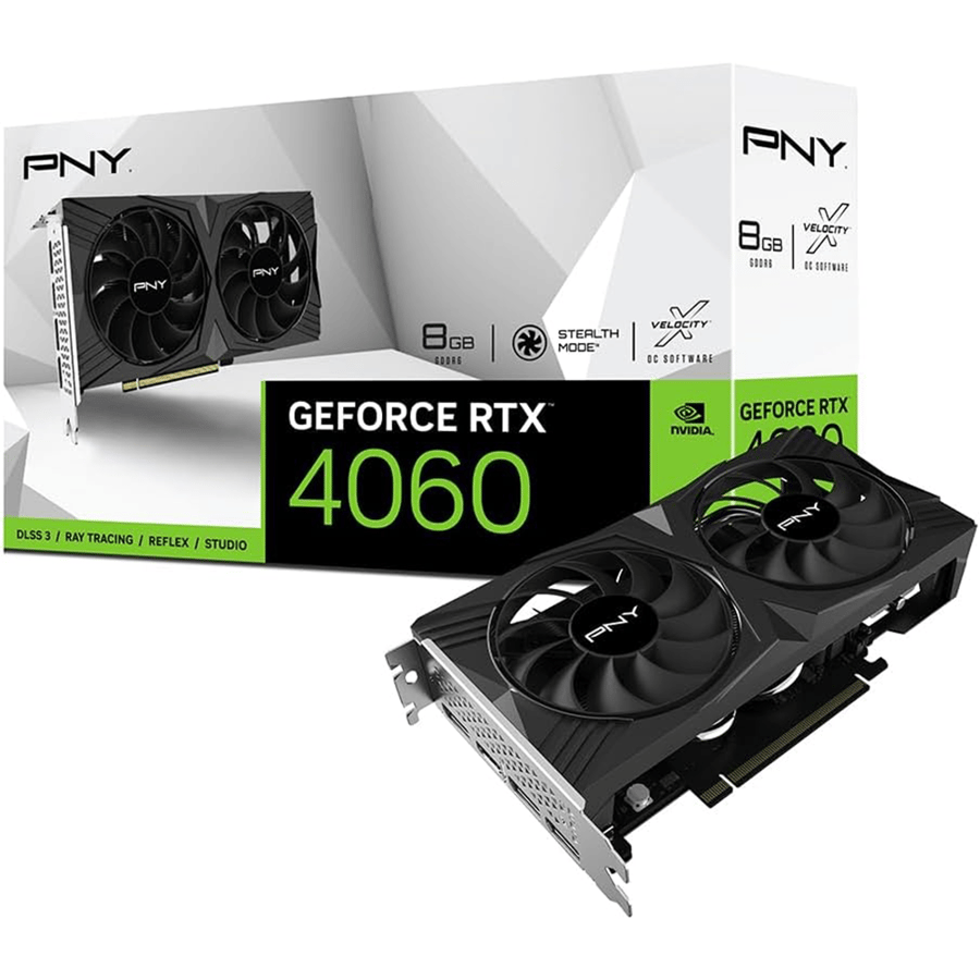 PNY GeForce RTX 4060 8GB VERTO Dual Fan Graphics Card