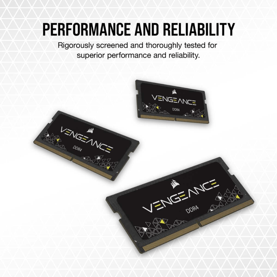 كورسير VENGEANCE 16GB (2x8GB) DDR4 SODIMM 3200MHz CL22 رامات لابتوب
