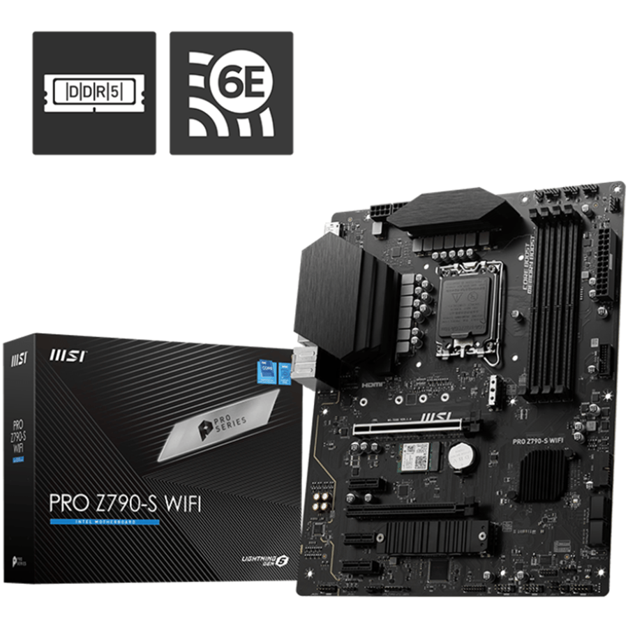 ام اس اي PRO Z790-S WIFI لوحة الأم بمقبس LGA1700 لمعالجات انتل