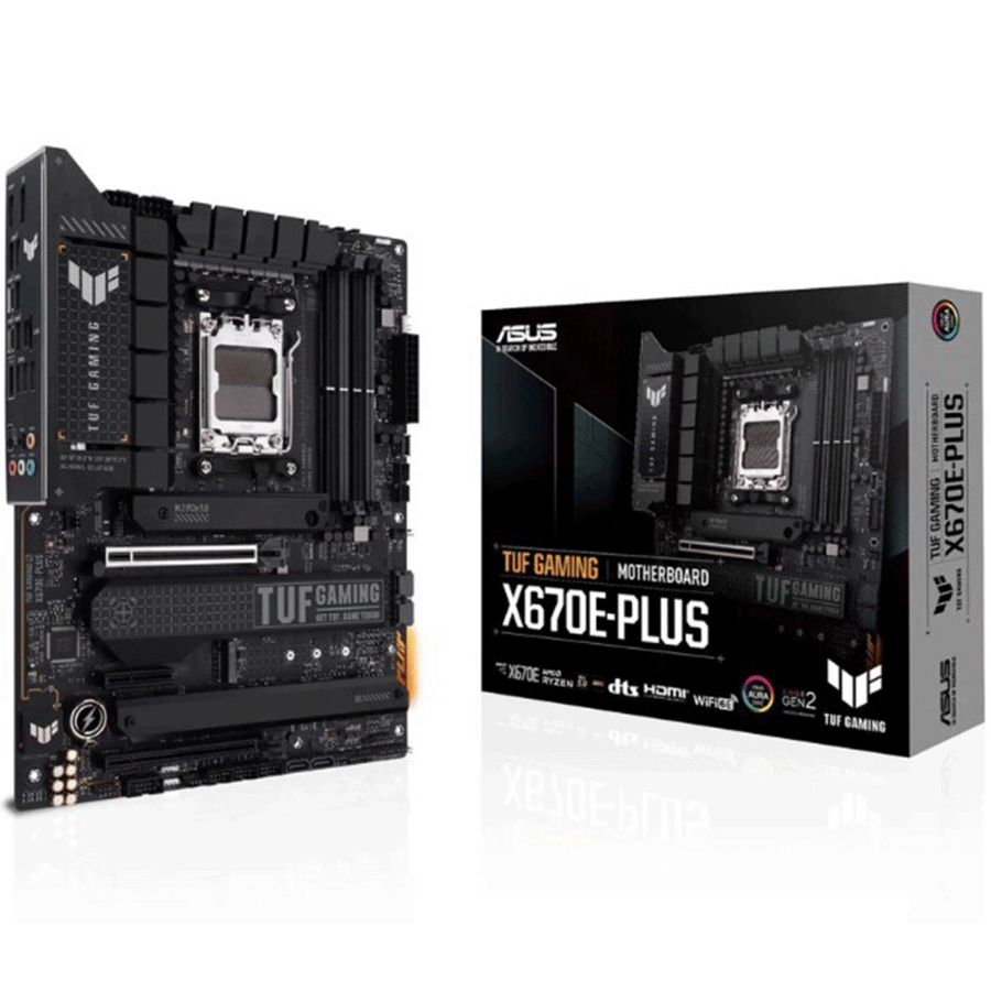 ASUS TUF GAMING X670E-PLUS AM5 Socket For AMD CPUs Motherboard