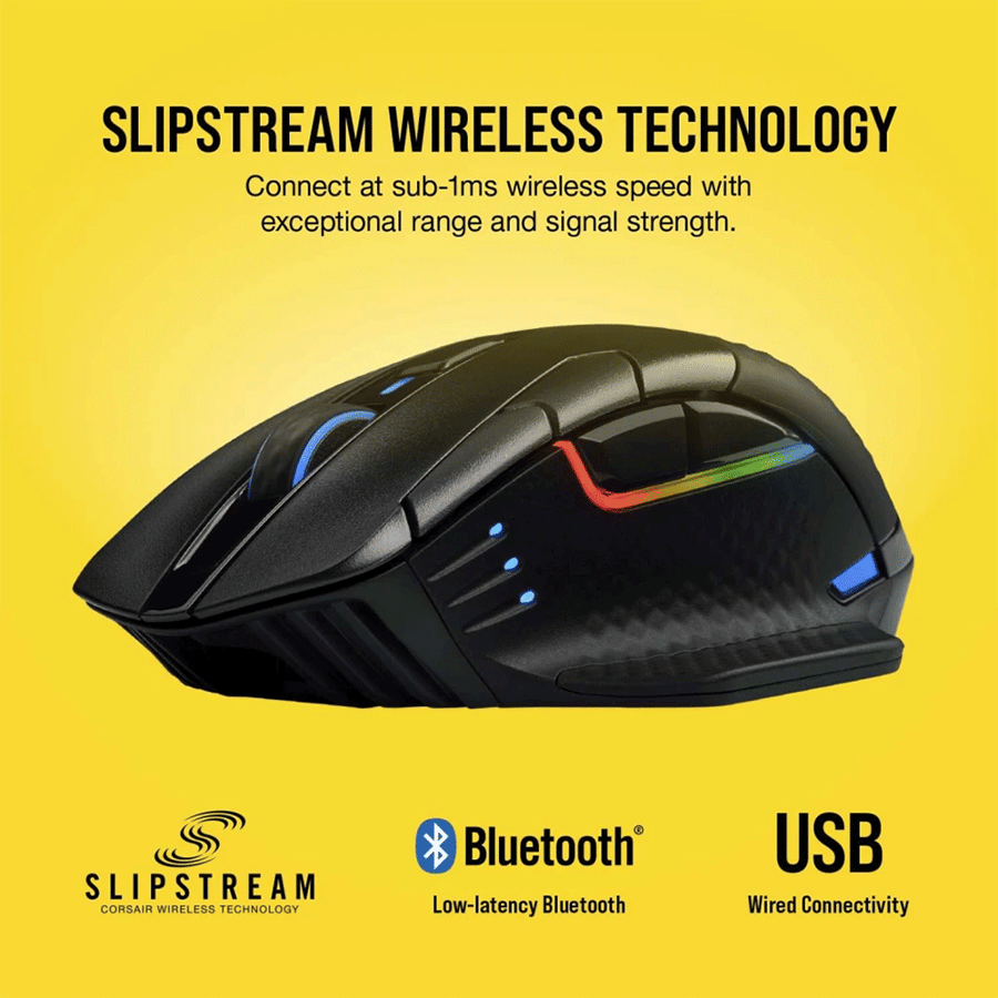 كورسير DARK CORE RGB PRO Wireless ماوس للالعاب لاسلكي - اسود