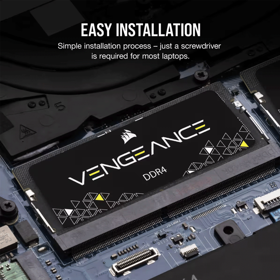 كورسير VENGEANCE 16GB (2x8GB) DDR4 SODIMM 3200MHz CL22 رامات لابتوب