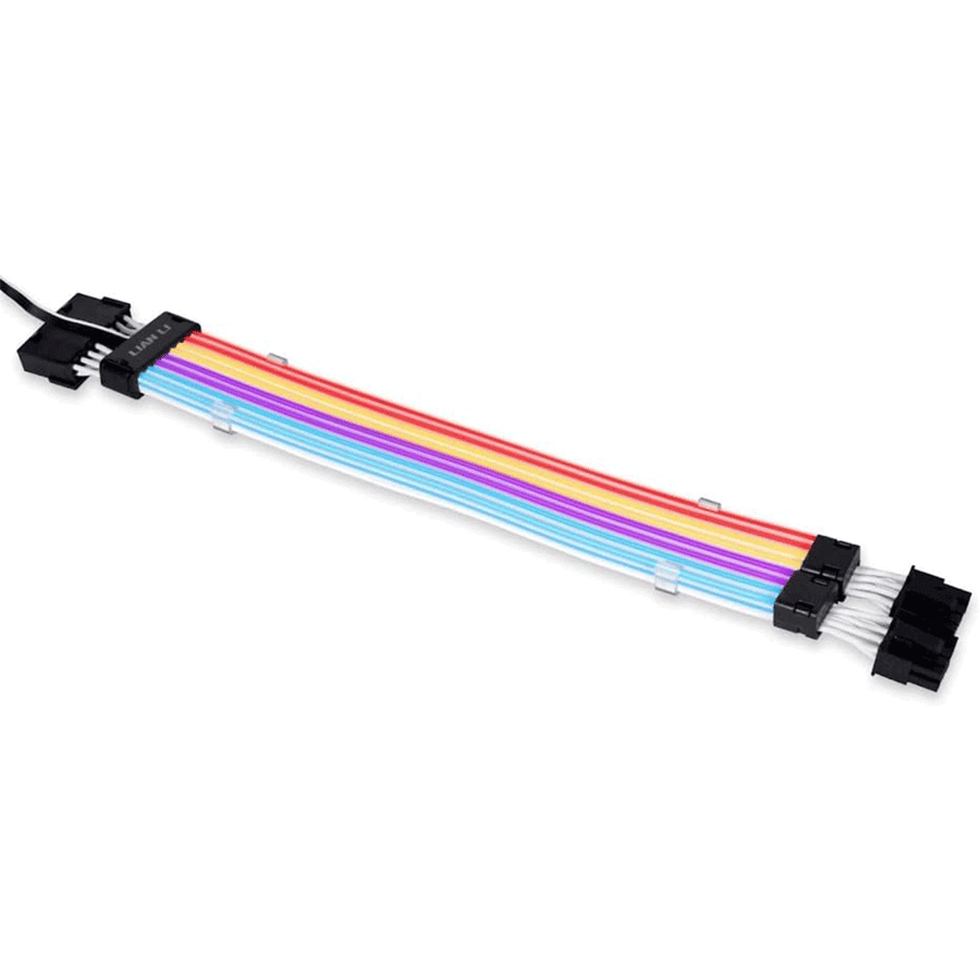 ليان لي Strimer Plus V2 8-pin كابل تمديد بإضاءة ARGB لكرت الشاشة