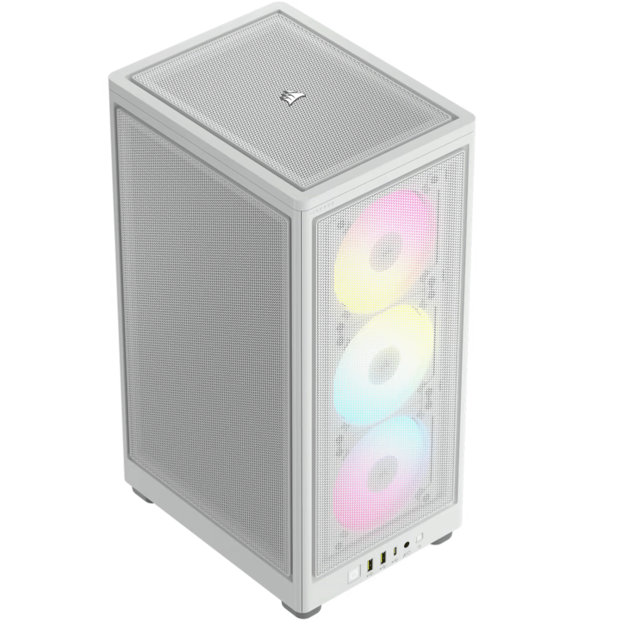 كورسير 2000D RGB AIRFLOW كيس بي سي بحجم Mini-ITX - ابيض