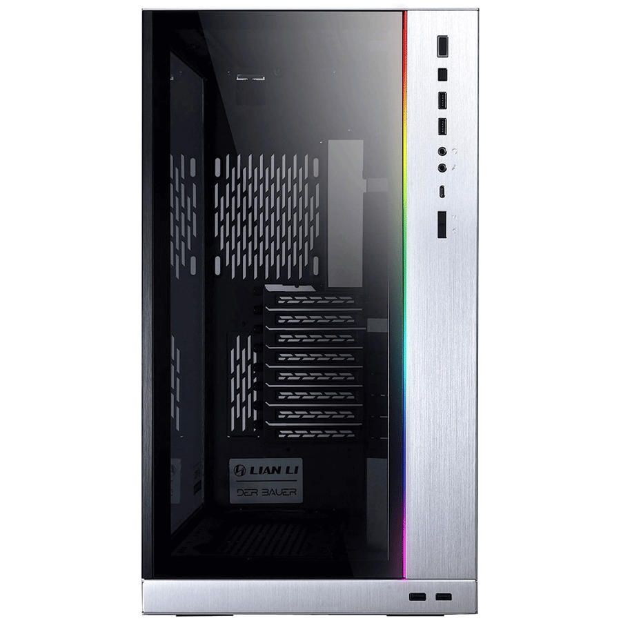 ليان لي O11 Dynamic XL ROG Certified كيس بحجم FULL-Tower - فضي