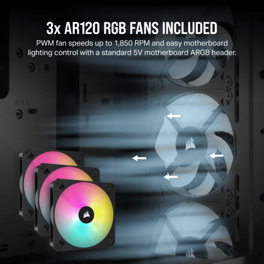 كورسير 3000D RGB AIRFLOW كيس بي سي بحجم Mid-Tower - أسود