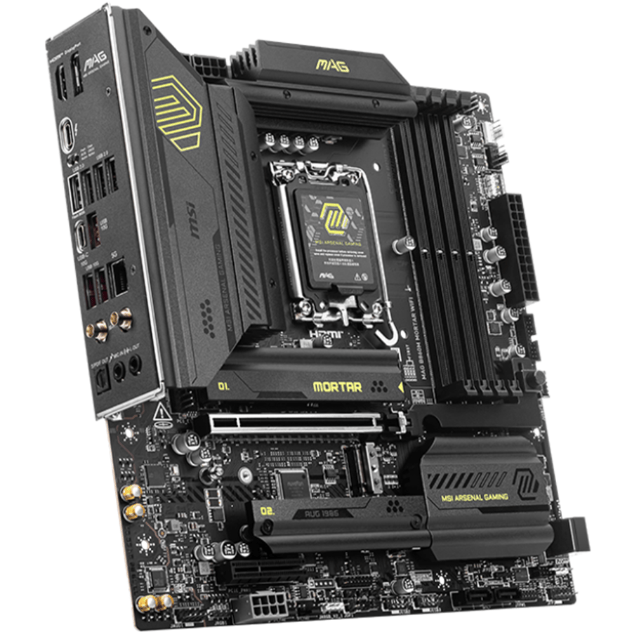 ام اس اي MAG B860M MORTAR WIFI لوحة الأم بمقبس LGA 1851 لمعالجات انتل
