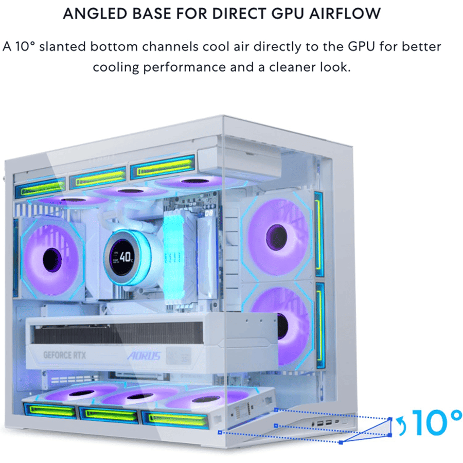 ليان لي O11 DYNAMIC MINI V2 كيس بي سي بحجم ATX Mid Tower