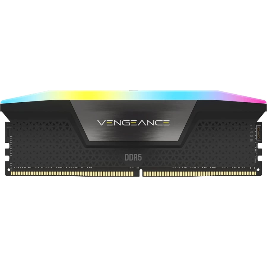 كورسير VENGEANCE RGB 64GB (2x32GB) DDR5 DRAM 6000MHz C30 طقم رامات
