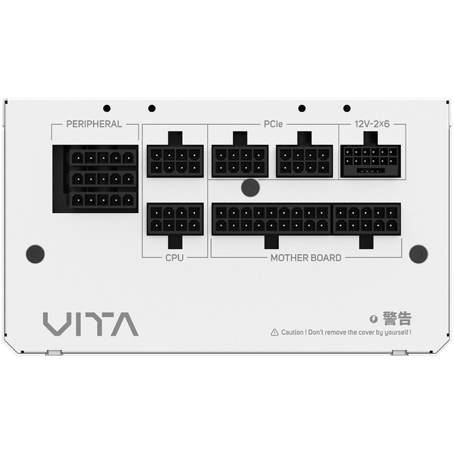 اف اس بي VITA GM 750W مزود طاقة قابل للتخصيص بكفاءة 80 بلس جولد