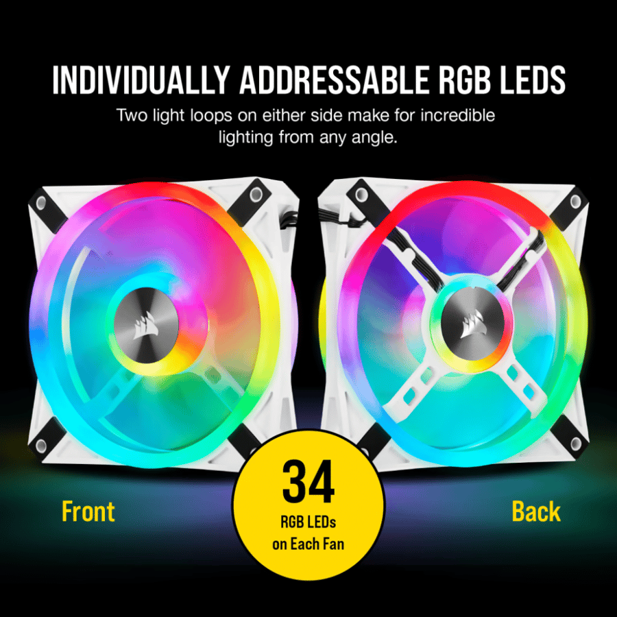 كورسير iCUE QL120 RGB 120mm PWM مروحة فردية
