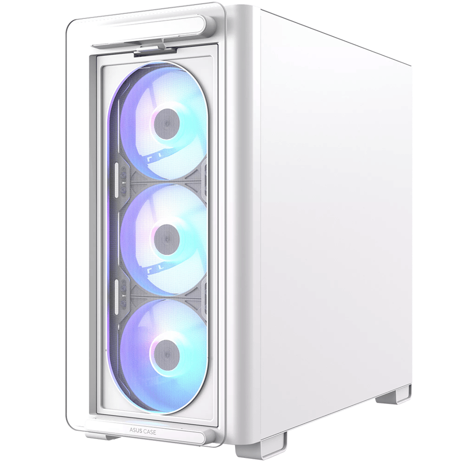 اسوس A23 PLUS كيس بي سي بحجم Micro-ATX Mid Tower بـ4 مراوح 120 مم ARGB
