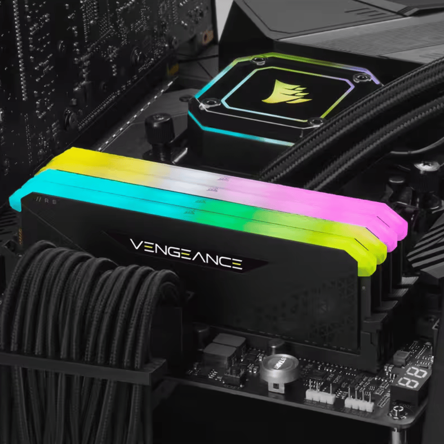 كورسير VENGEANCE RGB RS 32GB (2x16GB) DDR4 DRAM 3200MHz C16 طقم رامات