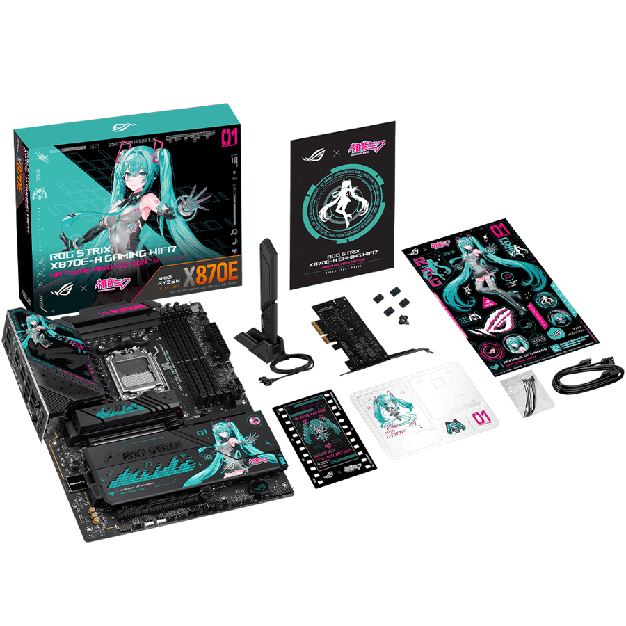 اسوس ROG STRIX X870E-H GAMING WIFI7 HATSUNE MIKU Edition لوحة ام