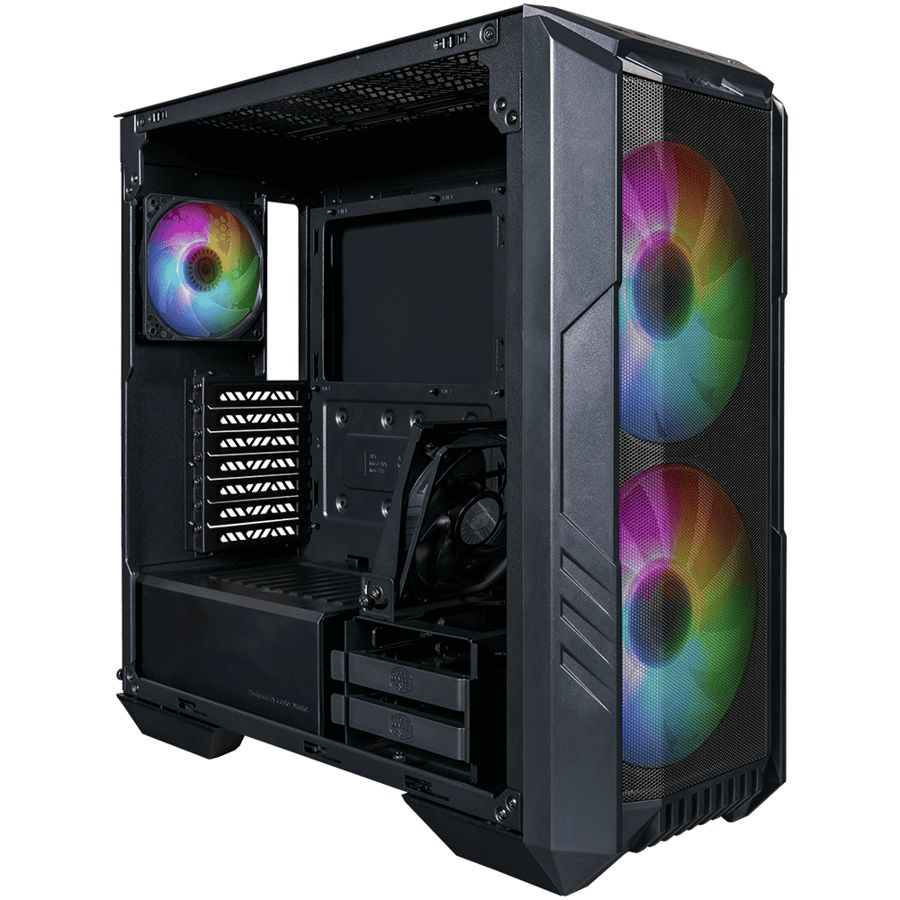 كولر ماستر MasterBox HAF 500 كيس بي سي بحجم ATX MID-Tower - اسود