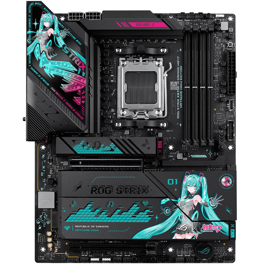 اسوس ROG STRIX X870E-H GAMING WIFI7 HATSUNE MIKU Edition لوحة ام