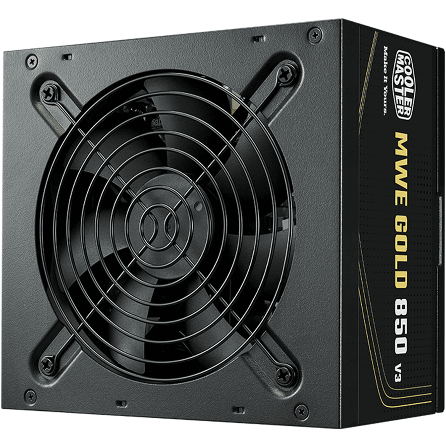كولر ماستر MWE Gold 850 V3 ATX 3.1 Non-Modular مزود طاقة 80 بلس جولد