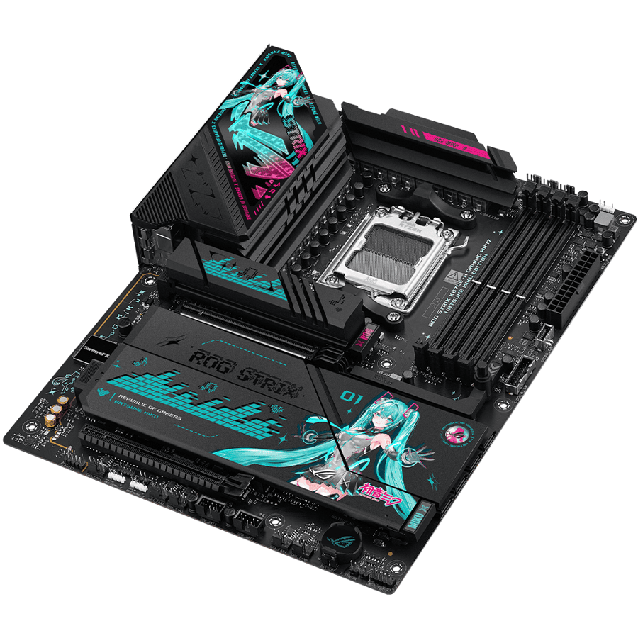 اسوس ROG STRIX X870E-H GAMING WIFI7 HATSUNE MIKU Edition لوحة ام