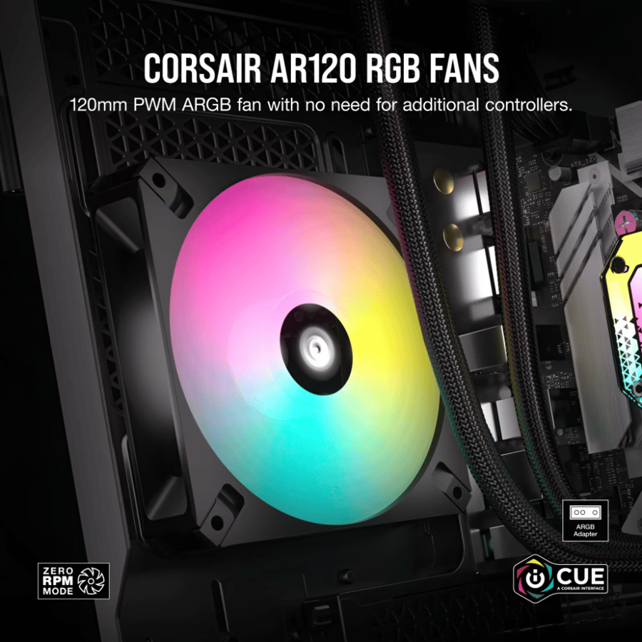 كورسير iCUE AR120 Digital RGB 120mm PWM مجموعة ثلاثة مراوح