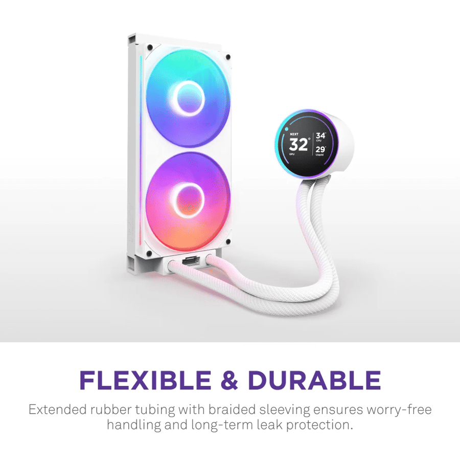 ان زد اكس تي Kraken Elite 280 RGB مبرد AIO مائي 280 مم مع شاشة IPS LCD