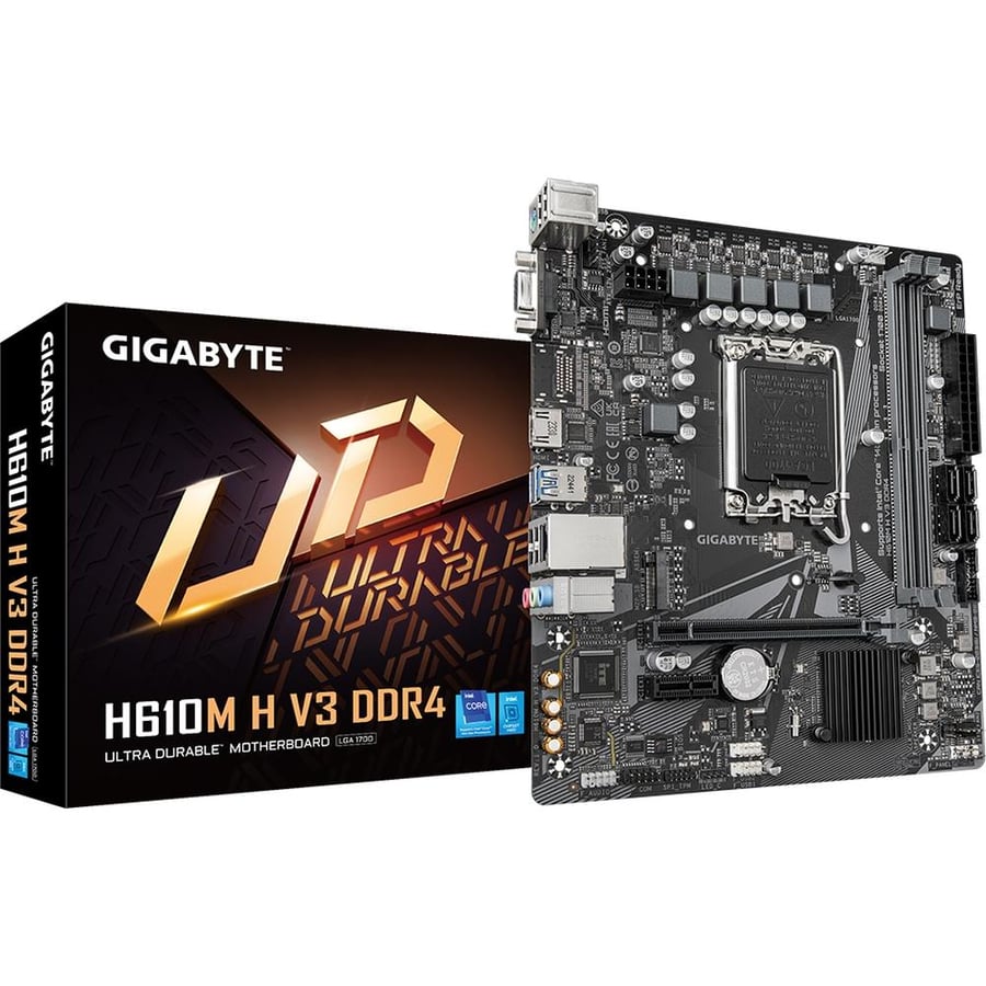 جيجابايت H610M H V3 DDR4 لوحة الأم بمقبس LGA1700 لمعالجات انتل