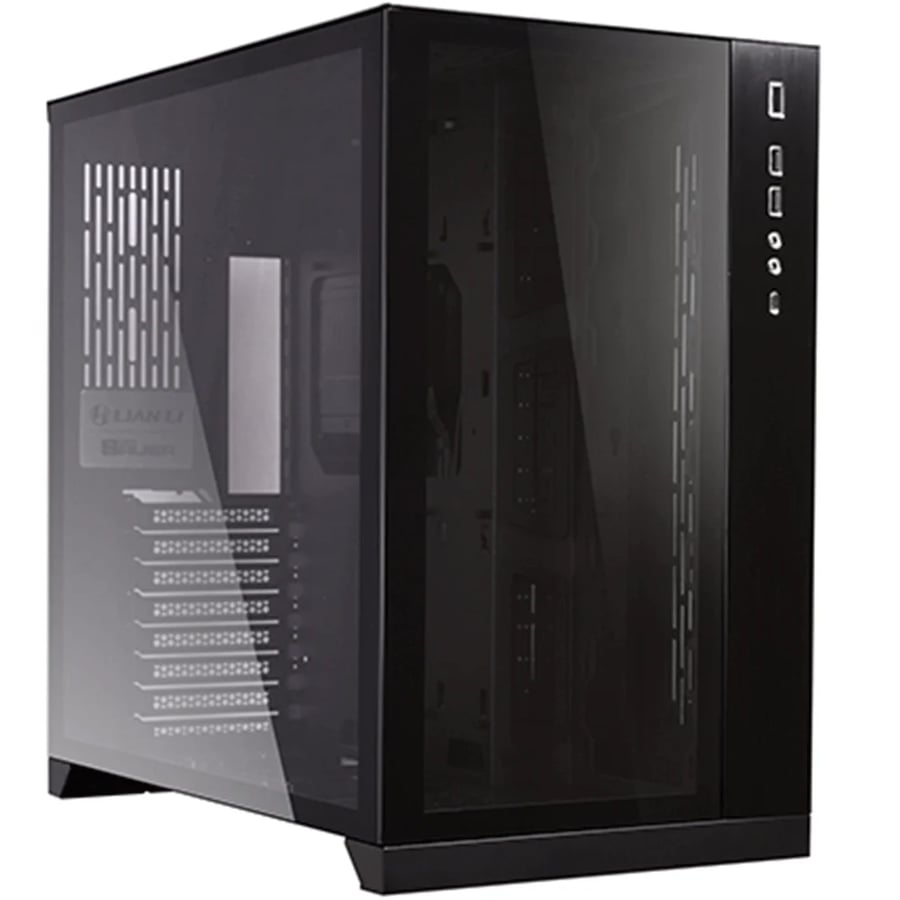 ليان لي O11 Dynamic كيس بحجم MID-Tower - اسود