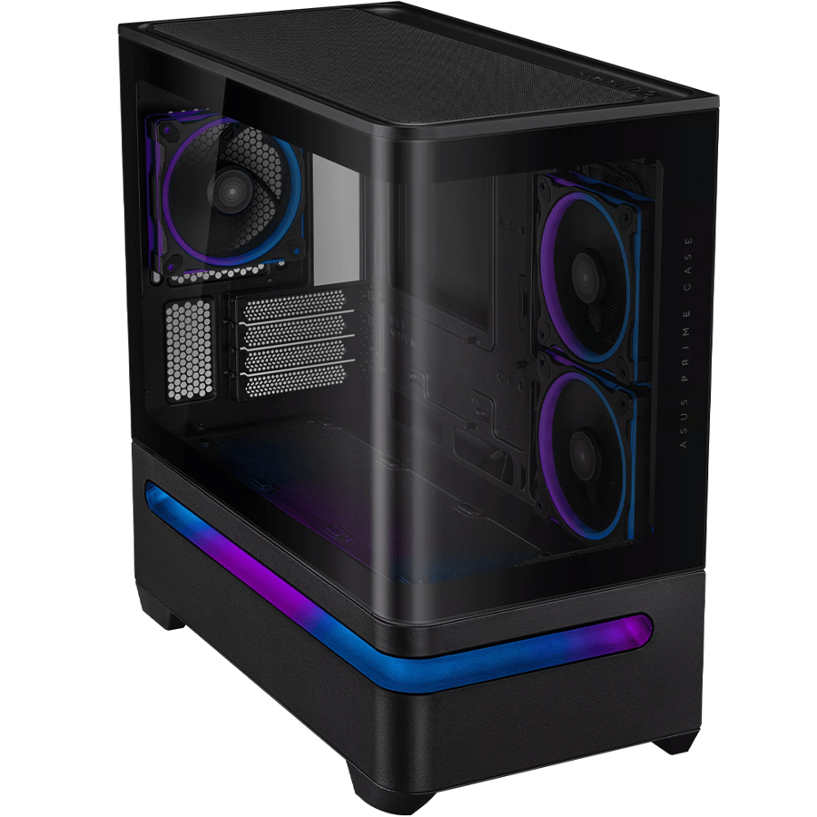 اسوس Prime AP202 ARGB كيس بي سي بحجم M-ATX Mini Tower مع 3 مراوح 120مم