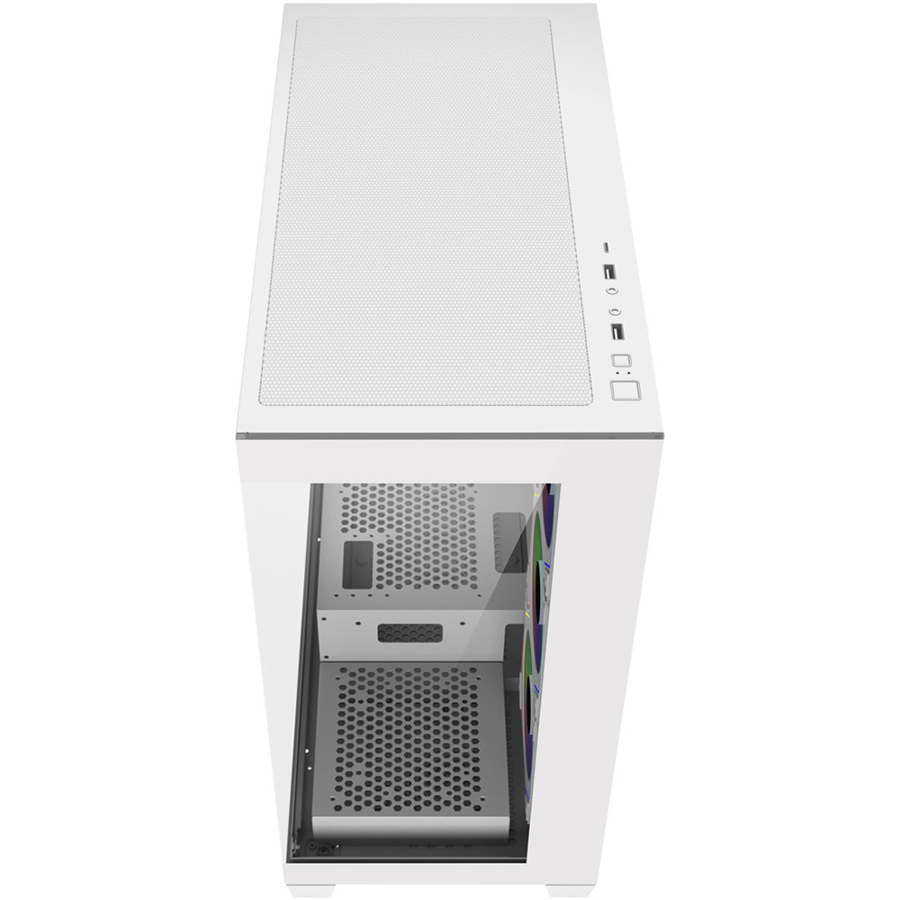 اف اس بي M340-WA كيس بي سي بحجم ATX Mid Tower مع 4 مراوح 120 مم ARGB