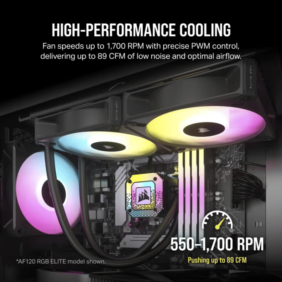 كورسير iCUE AF140 RGB ELITE 140mm PWM طقم مروحتين 140 مم