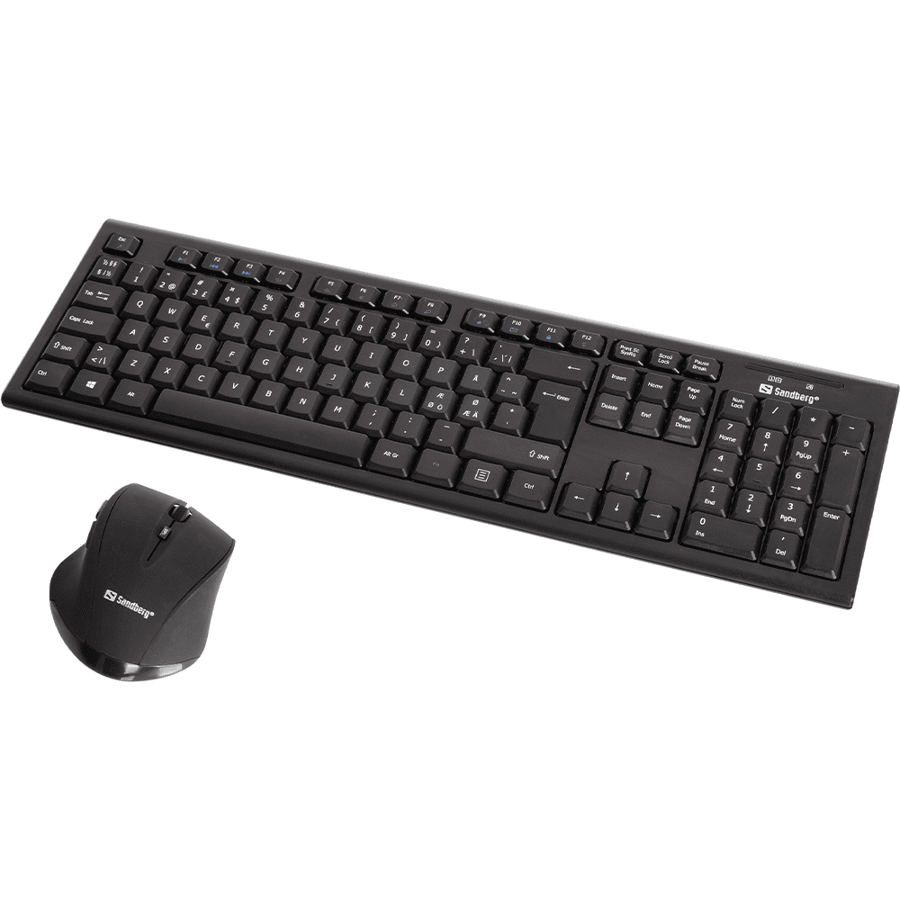 ساندبيرج Wireless Office DesktopSet Nor keyboard لوحة مفاتيح وماوس
