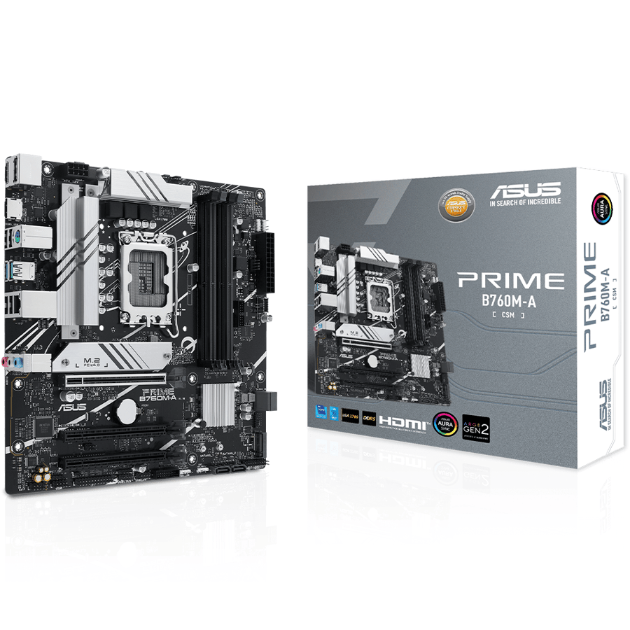 اسوس PRIME B760M-A-CSM اللوحة الام بمقبس LGA1700 لمعالجات intel