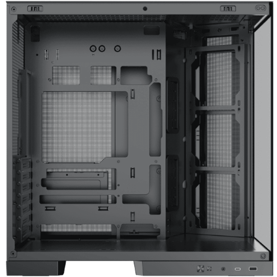 زيجماتيك Aqua 7 كيس بي سي E-ATX Mid Tower بانورامي مع 8 مراوح ARGB