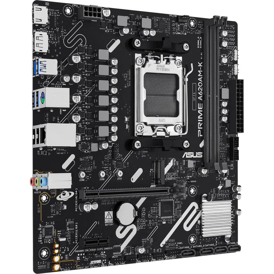 اسوس PRIME A620AM-K لوحة أم بمقبس AM5 لمعالجات AMD Ryzen