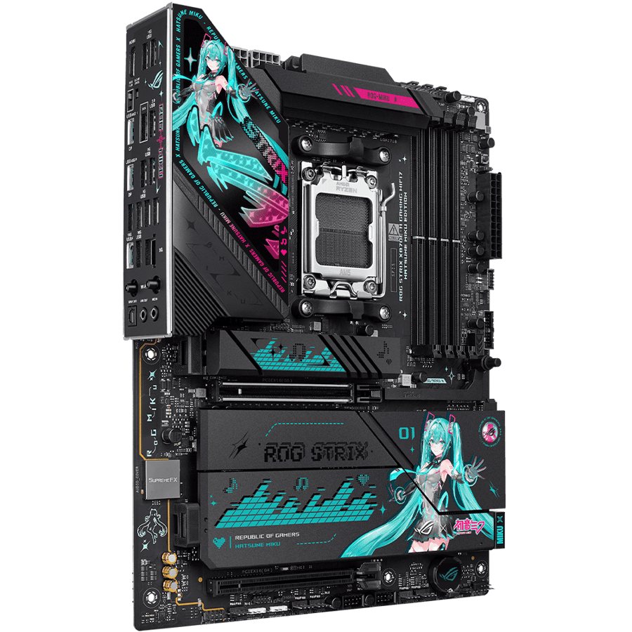 اسوس ROG STRIX X870E-H GAMING WIFI7 HATSUNE MIKU Edition لوحة ام