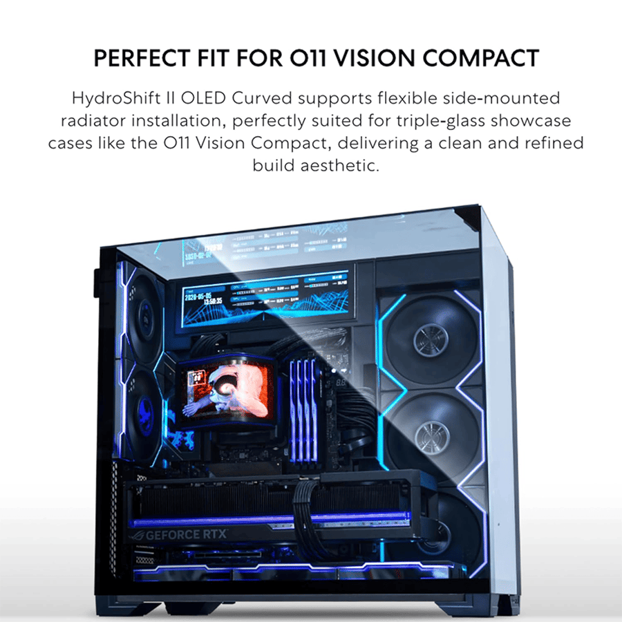 ليان لي HydroShift II OLED Curved 360TL مبرد مائي بشاشة OLED منحنية