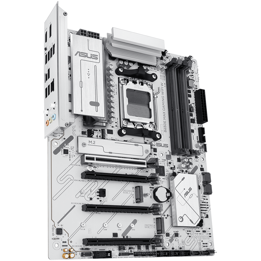 اسوس B650E MAX GAMING WIFI W لوحة أم بمقبس AM5 لمعالجات AMD Ryzen