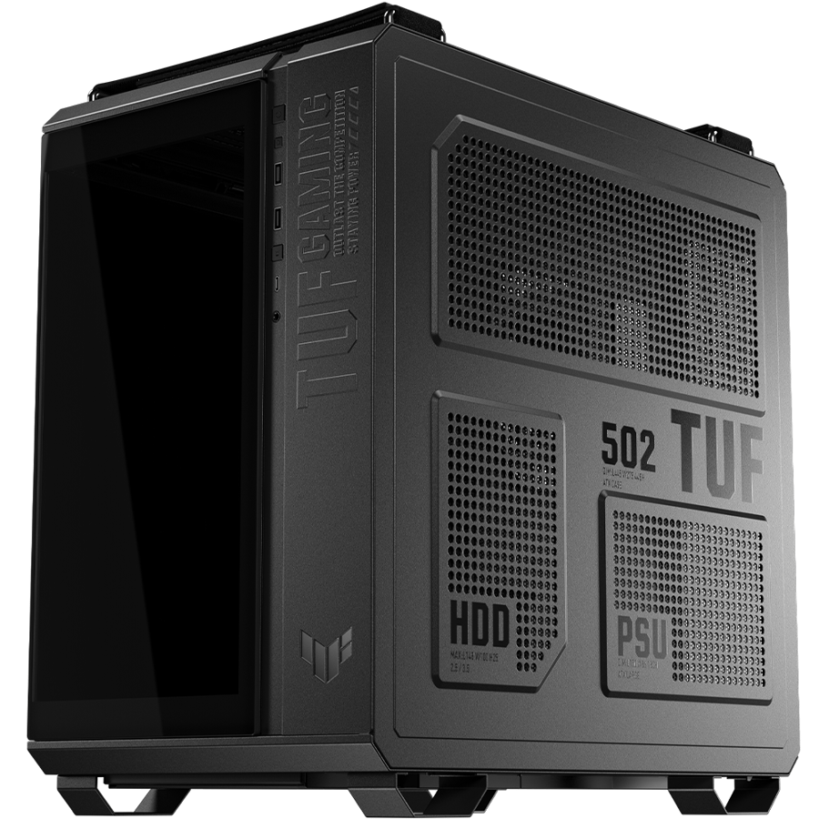 اسوس TUF GAMING GT502 HORIZON ARGB كيس بحجم ATX Mid Tower بـ 4 مراوح