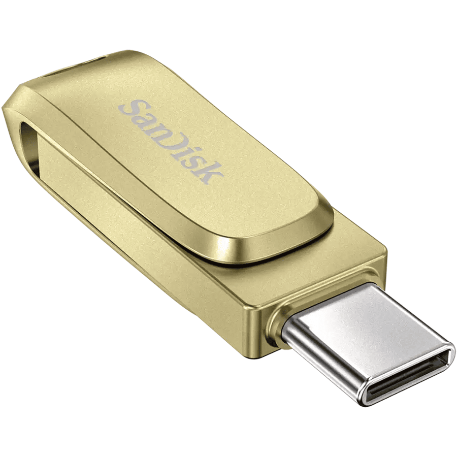 سانديسك Ultra Dual Drive Luxe Gold USB Type-C فلاش يو اس بي
