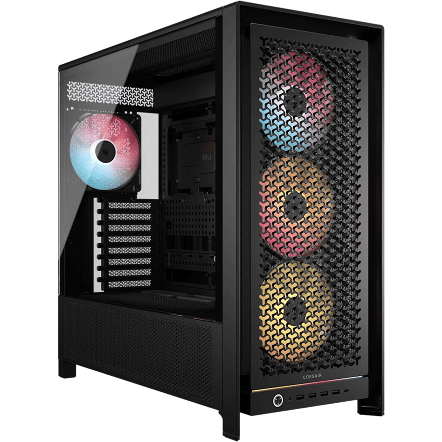 كورسير FRAME 5000D RS ARGB كيس بي سي بحجم ATX Mid Tower مع 4 مراوح