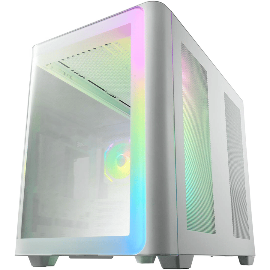 اف اس بي M580 كيس بي سي بحجم ATX Mid Tower مع 4 مراوح 120 مم ARGB
