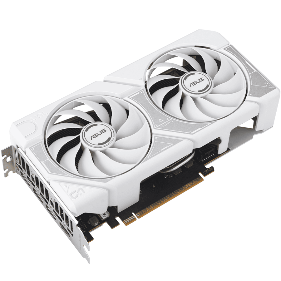 اسوس Dual GeForce RTX 5060 8GB GDDR7 White OC Edition كرت شاشة للالعاب