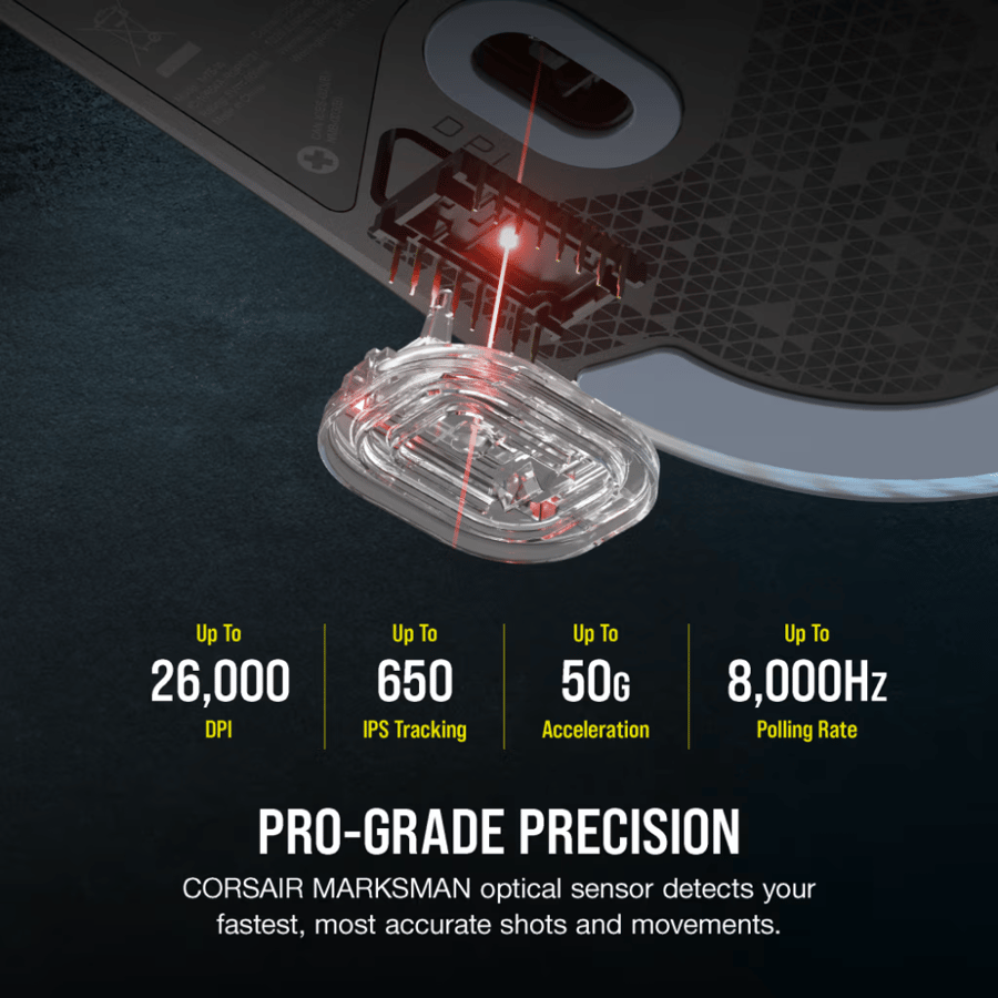 كورسير M75 Lightweight RGB ماوس العاب سلكي خفيف الوزن