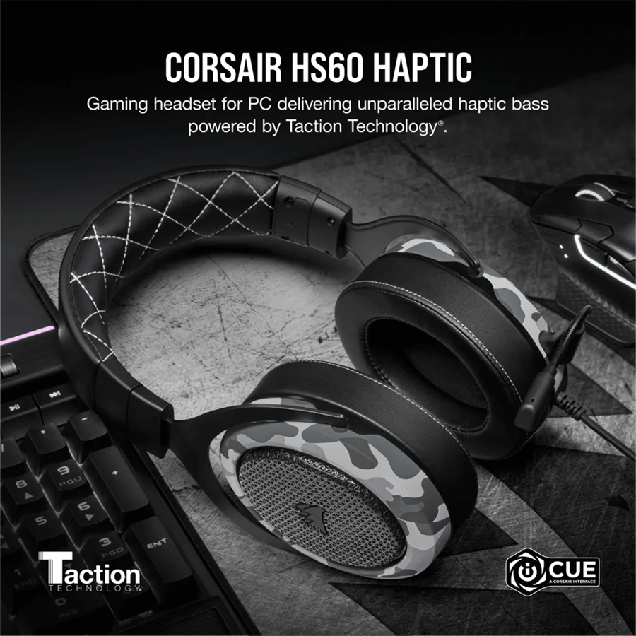 كورسير HS60 HAPTIC Stereo سماعة رأس للالعاب