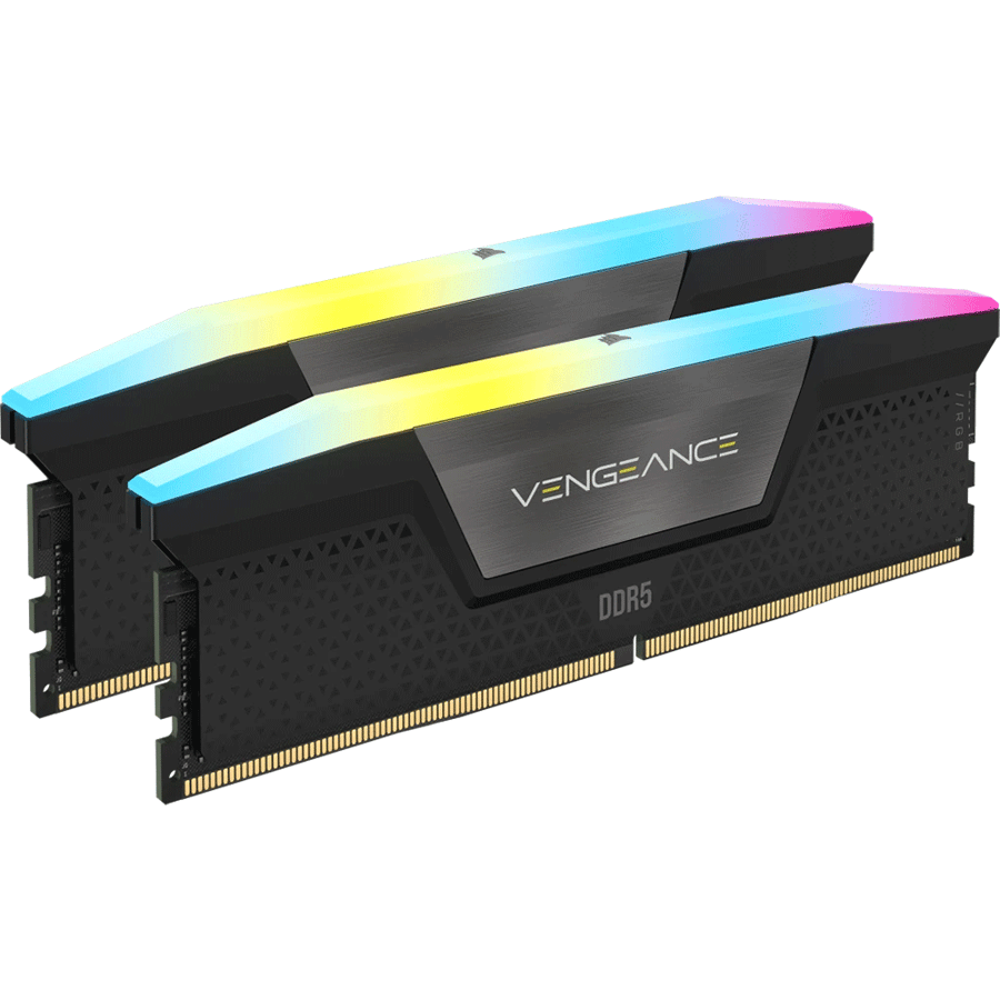 كورسير رامات VENGEANCE RGB 32GB 2x16GB DDR5 DRAM 6000MT/s CL36