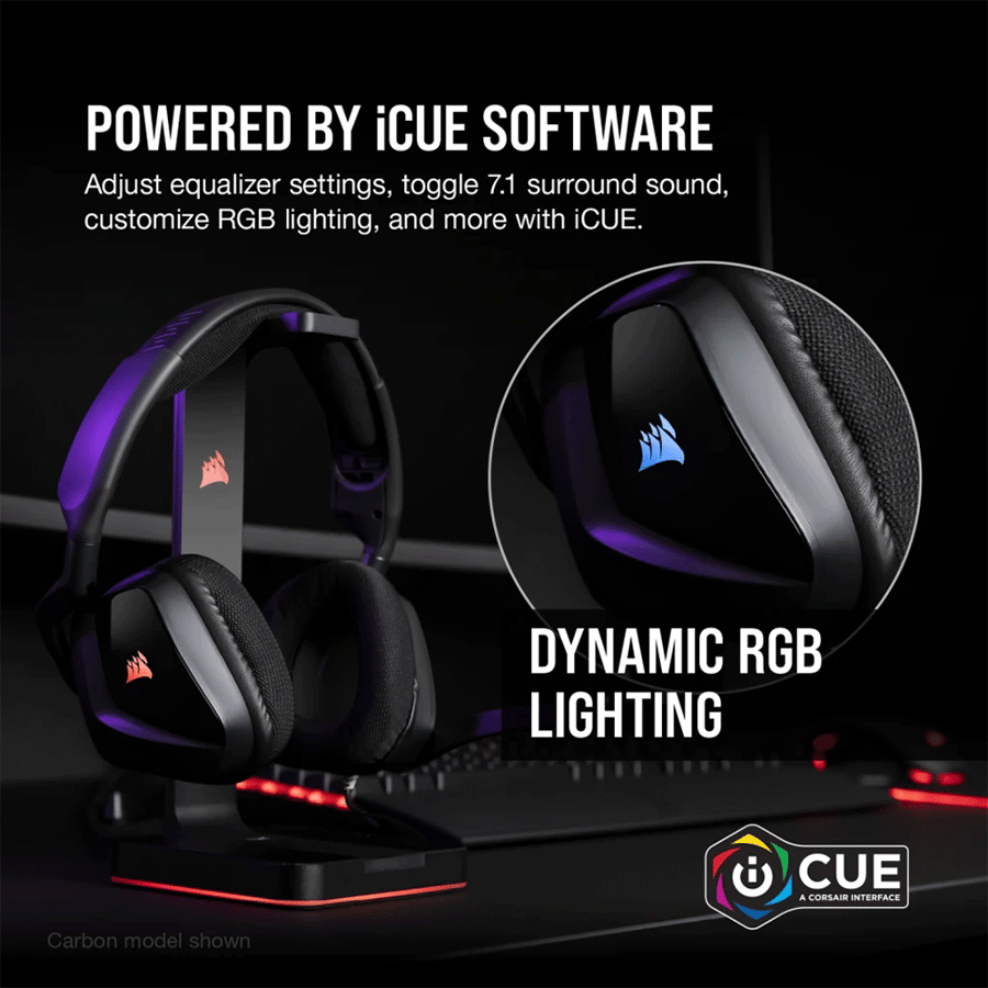 كورسير VOID RGB ELITE USB Premium سماعة رأس سلكية صوت 7.1 محيطي ابيض