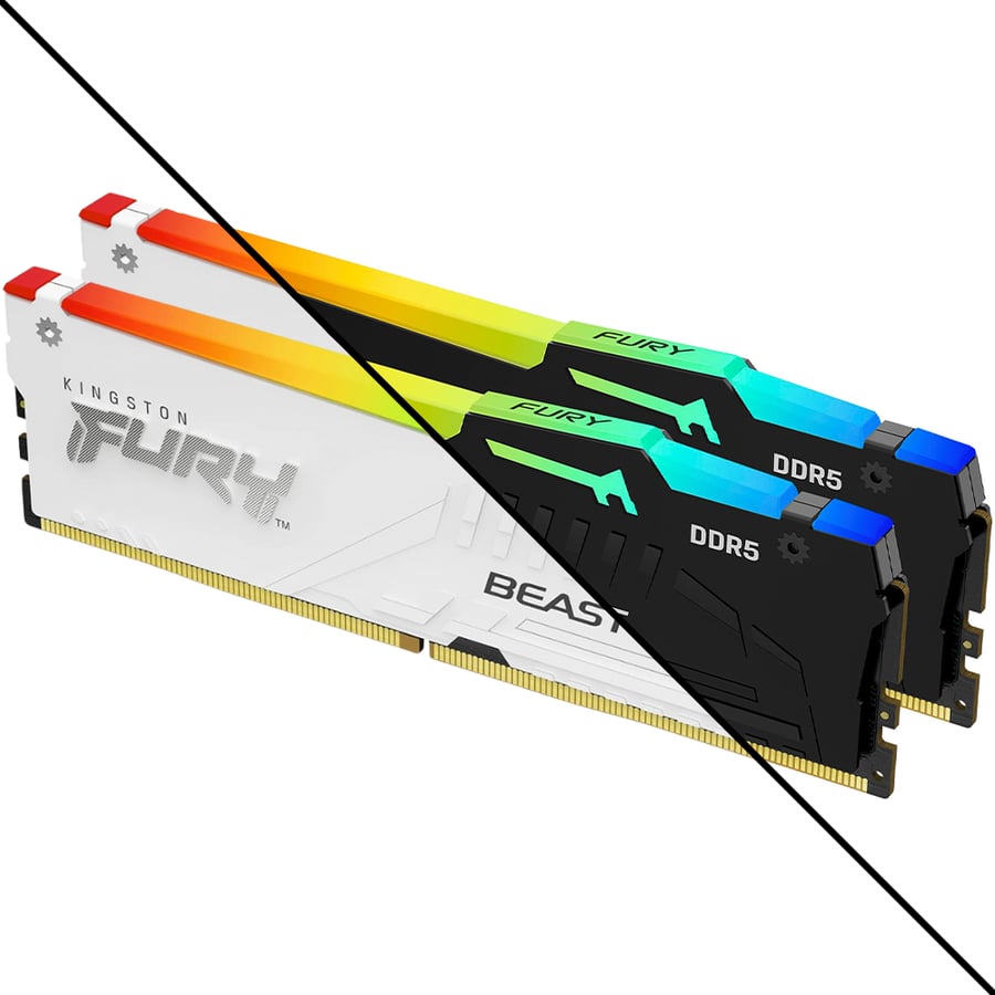 كينجستون Fury Beast DDR5 RGB 64GB 2x32GB 5200MT/s DDR5 CL40 طقم رامات