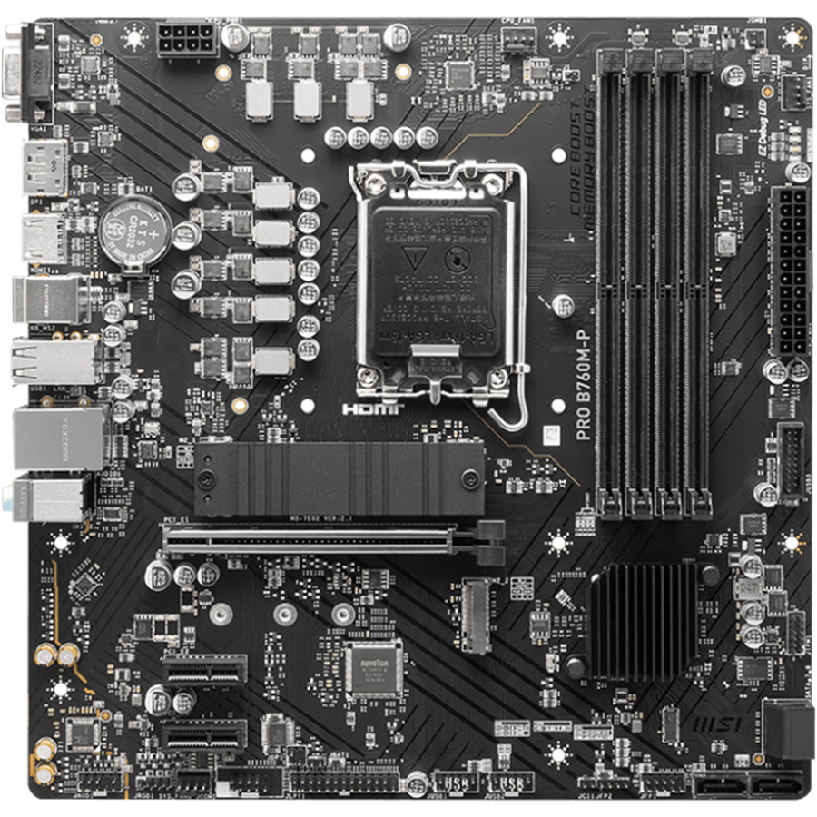 ام اس اي PRO B760M-P لوحة الأم بمقبس LGA1700 لمعالجات انتل