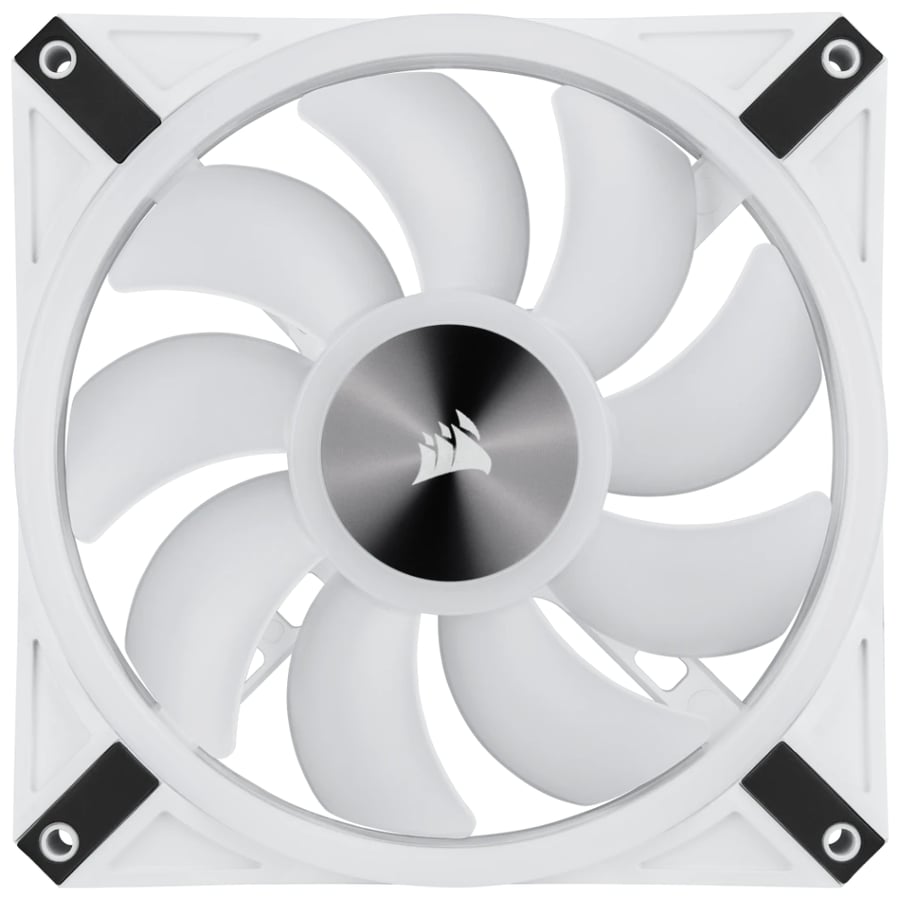 كورسير iCUE QL140 RGB 140mm PWM مروحة فردية - ابيض